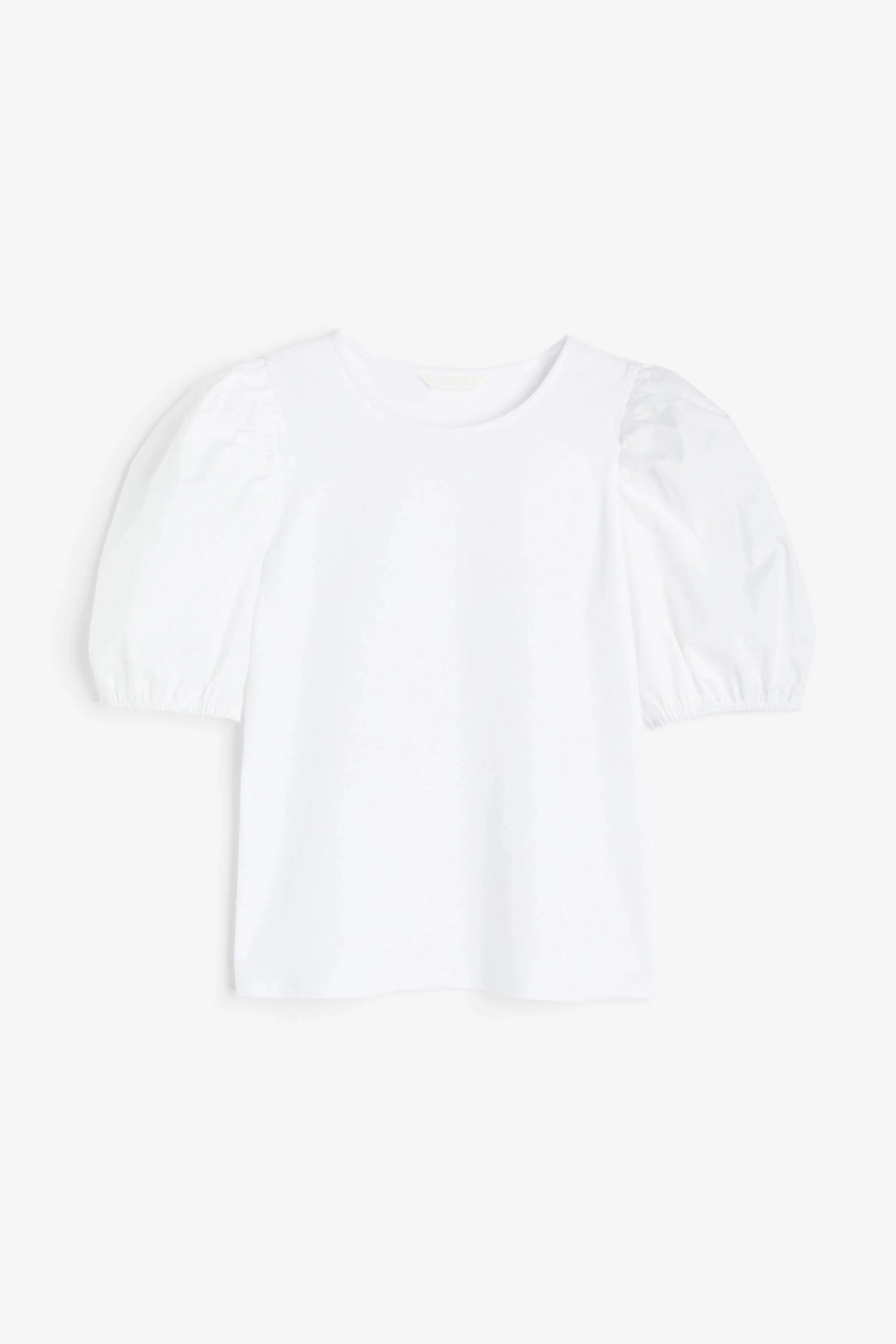 H&M Puff-sleeved top White - BEAUTY BAR