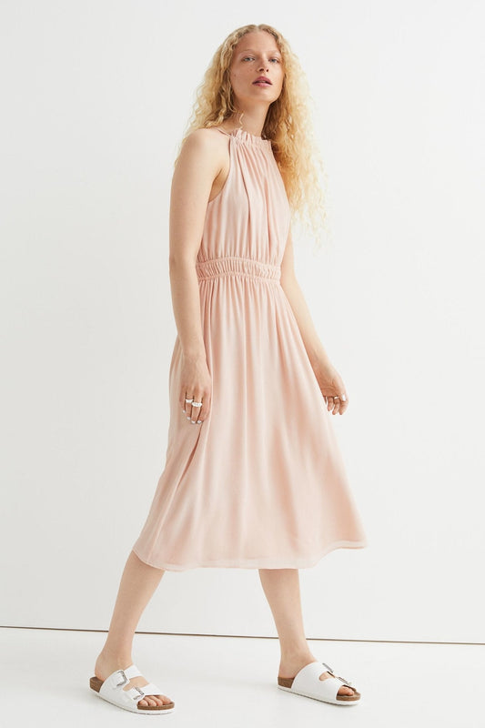 H&M Sleeveless dress Powder pink - BEAUTY BAR