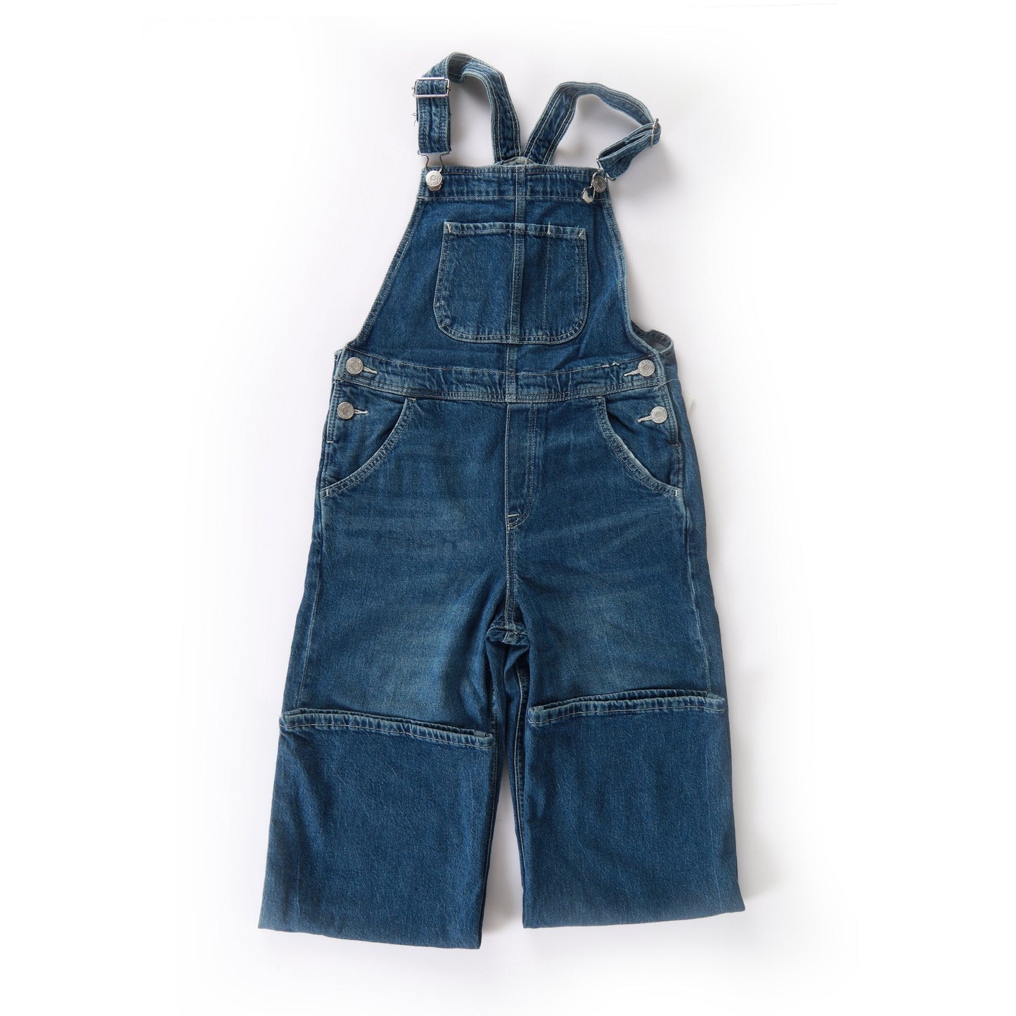 H&M Wide Leg Kids Dungarees Denim Blue - BEAUTY BAR