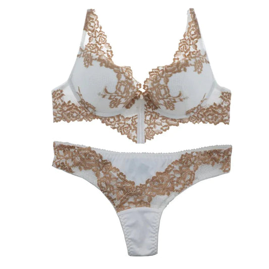 Lace Lingerie Set - White - BEAUTY BAR