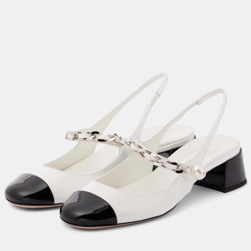 Miu Miu Patent Leather Slingback Pumps