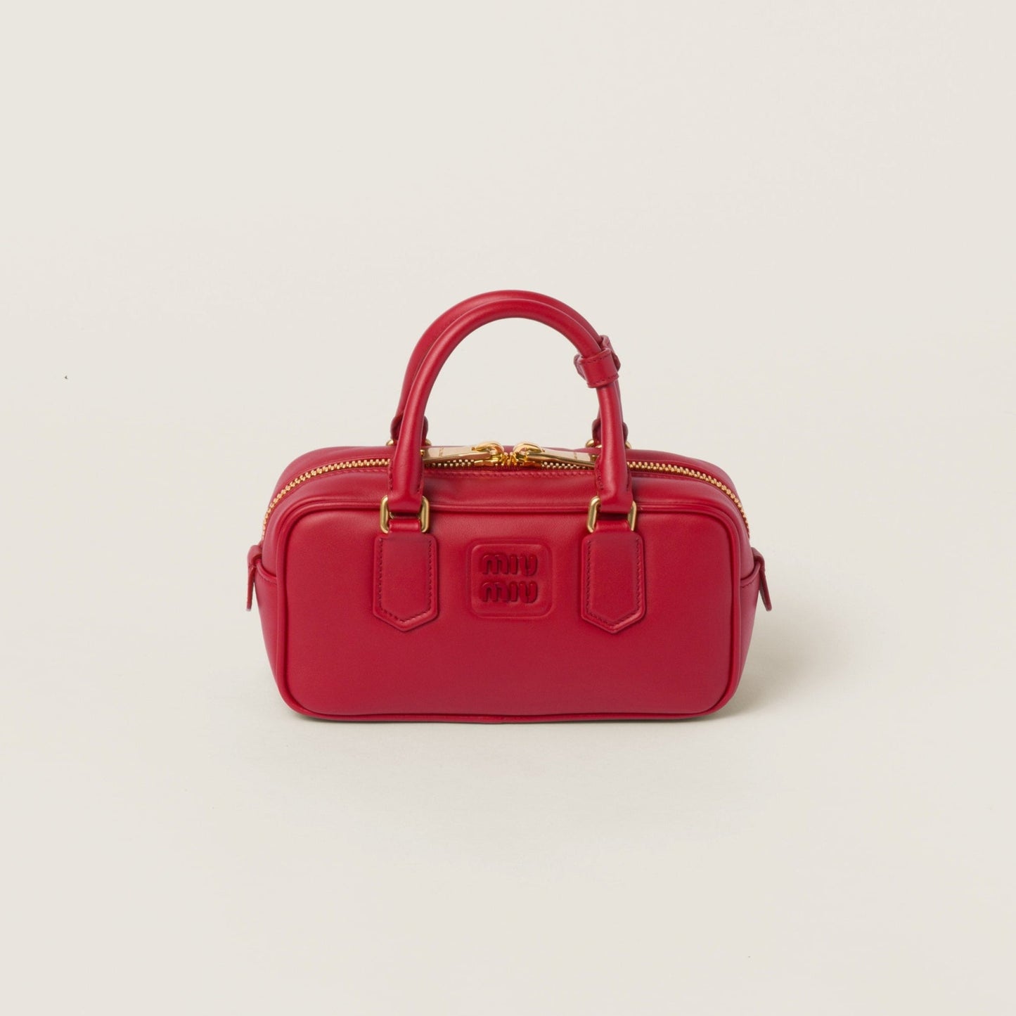 Miu Miu Patent Red Leather Shoulder Bag