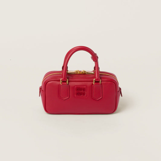 Miu Miu Patent Red Leather Shoulder Bag