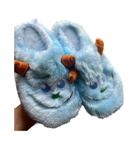 Monster`s Warm Mint Green Plush Slipper - BEAUTY BAR