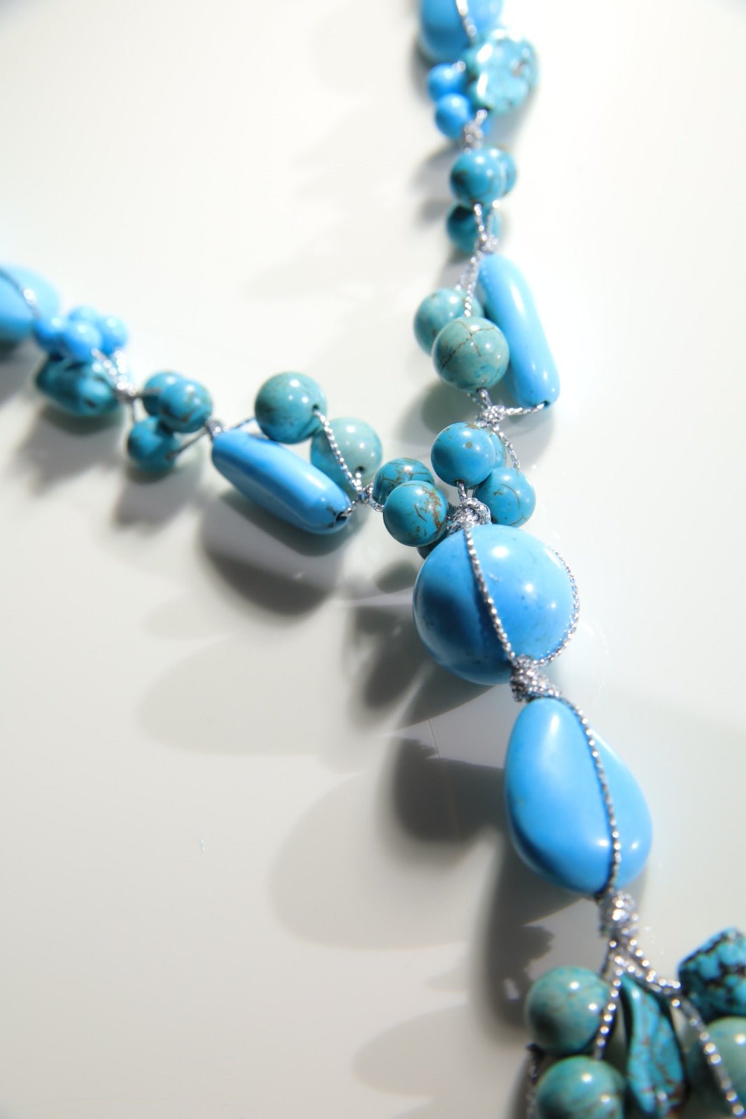 Necklaces Turquoise With Silver Serma - BEAUTY BAR