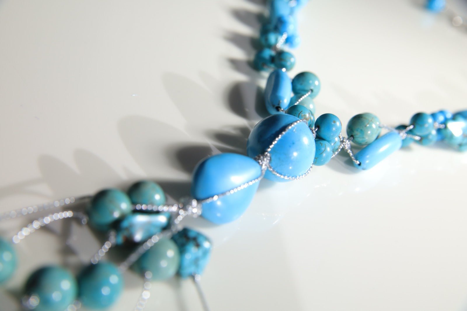 Necklaces Turquoise With Silver Serma - BEAUTY BAR