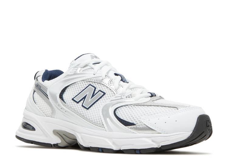 New Balance 530 in White With Natural Indigo