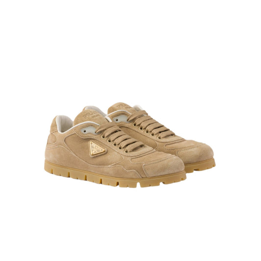 Prada Trail Faded Suede Sneakers