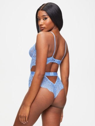 Sexy Lingerie Blue Lace jumpsuit - BEAUTY BAR