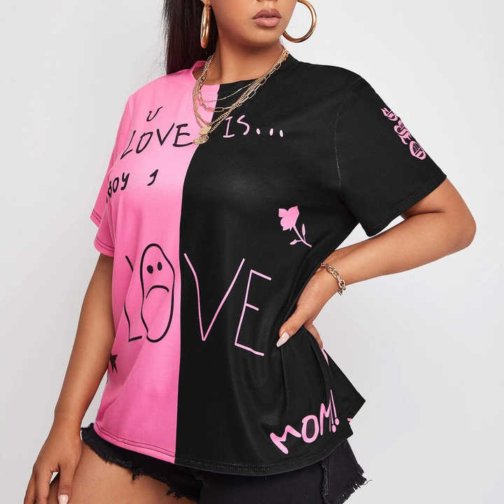 Short Sleeve summer Custom made sublimation Women T-shirt Shein - BEAUTY BAR