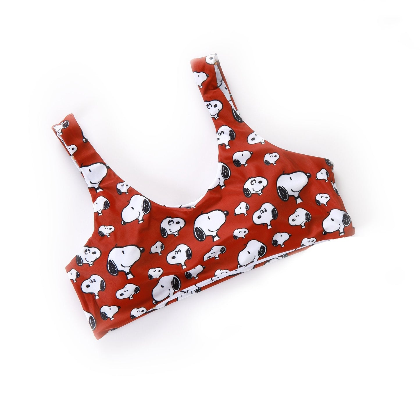 Snoopy Print Brown Bikini Swimwear - BEAUTY BAR