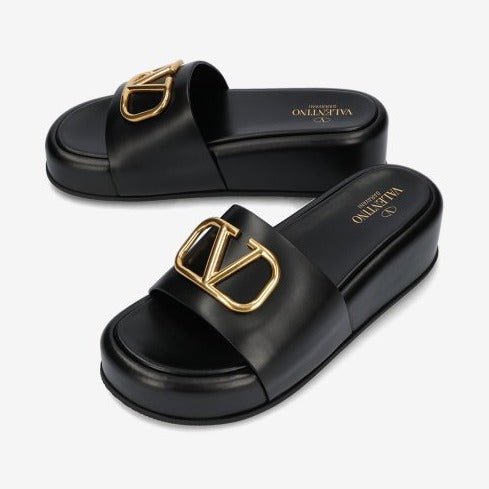 Valentino Garavani's Vlogo Wedge Slipper For Women