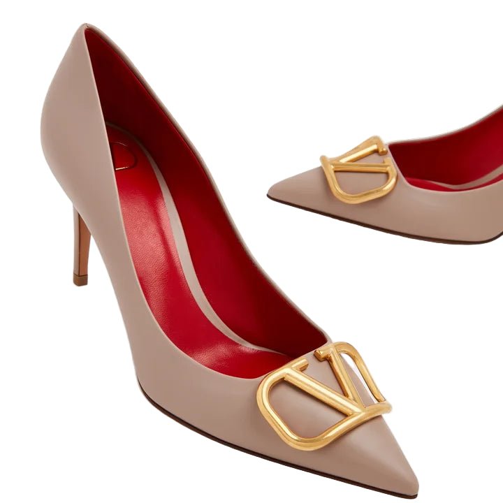 Valentino Taupe V Heels