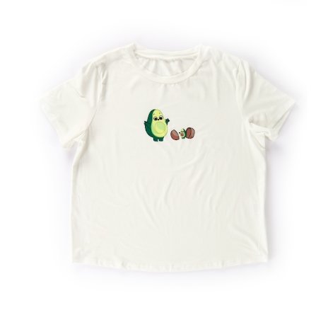 Women's Cotton Printed Pajama Set With Short Sleeves And a Round Neck - BEAUTY BAR